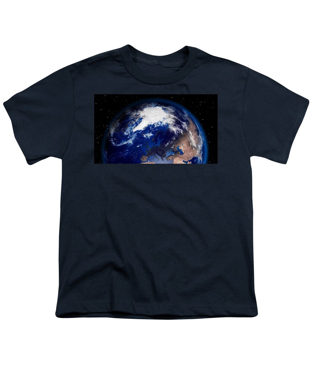 From Space Youth T-Shirt featuring the photograph From Space #10 by Jackie Russo