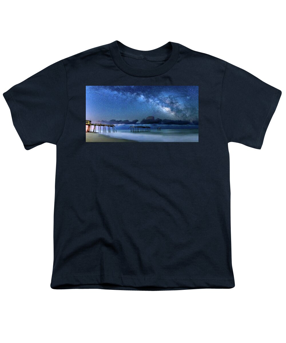Obx Youth T-Shirt featuring the photograph Stars Over Frisco #1 by Nick Noble