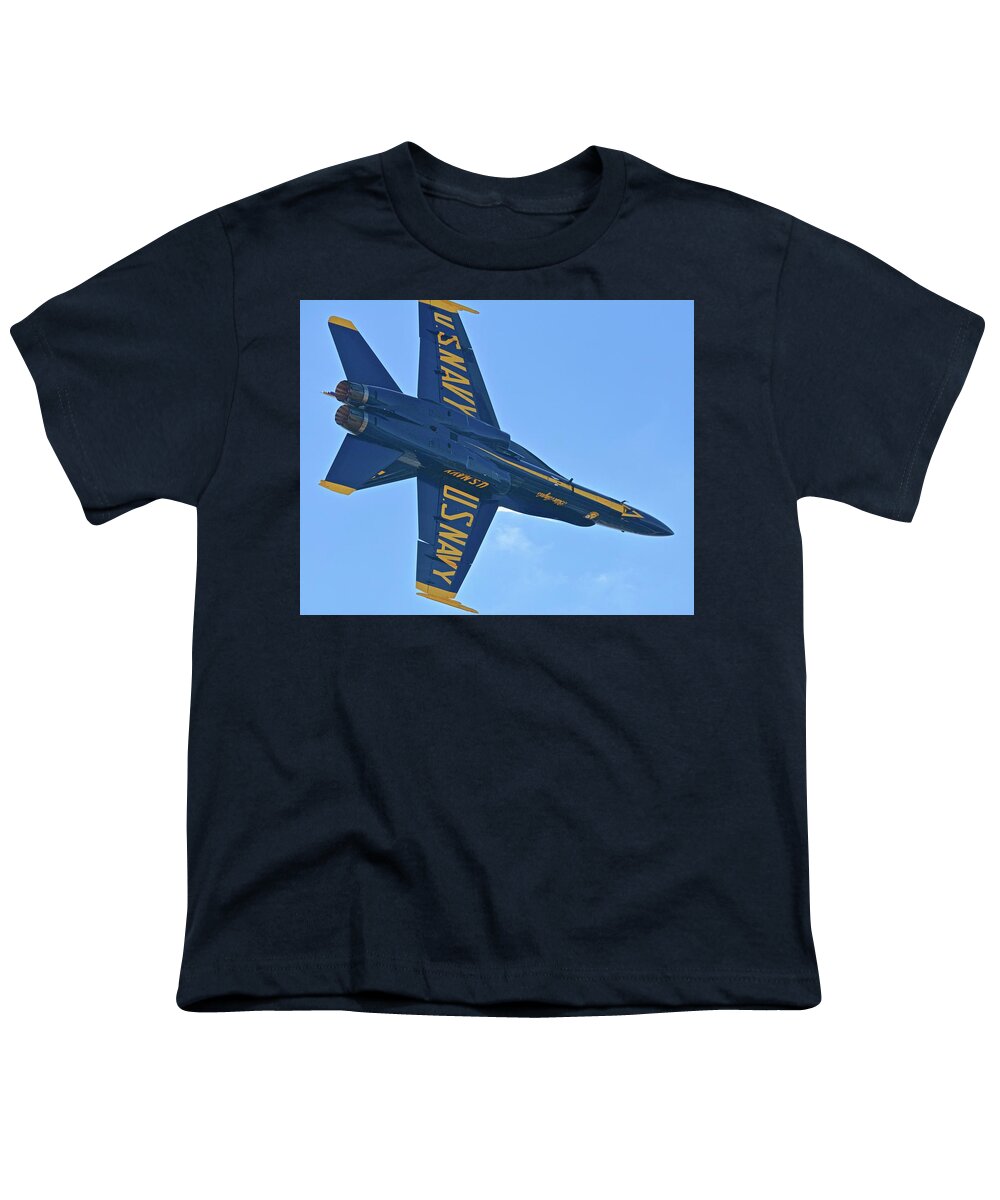 Jet Youth T-Shirt featuring the photograph Fly Over #3 by Carol Bradley