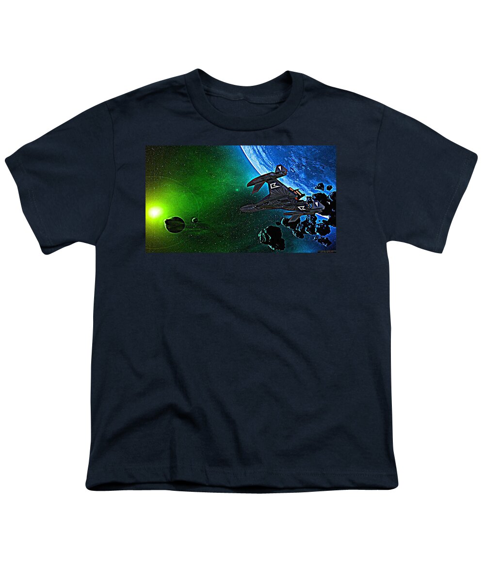 Sci Fi Youth T-Shirt featuring the digital art Sci Fi #3 by Maye Loeser