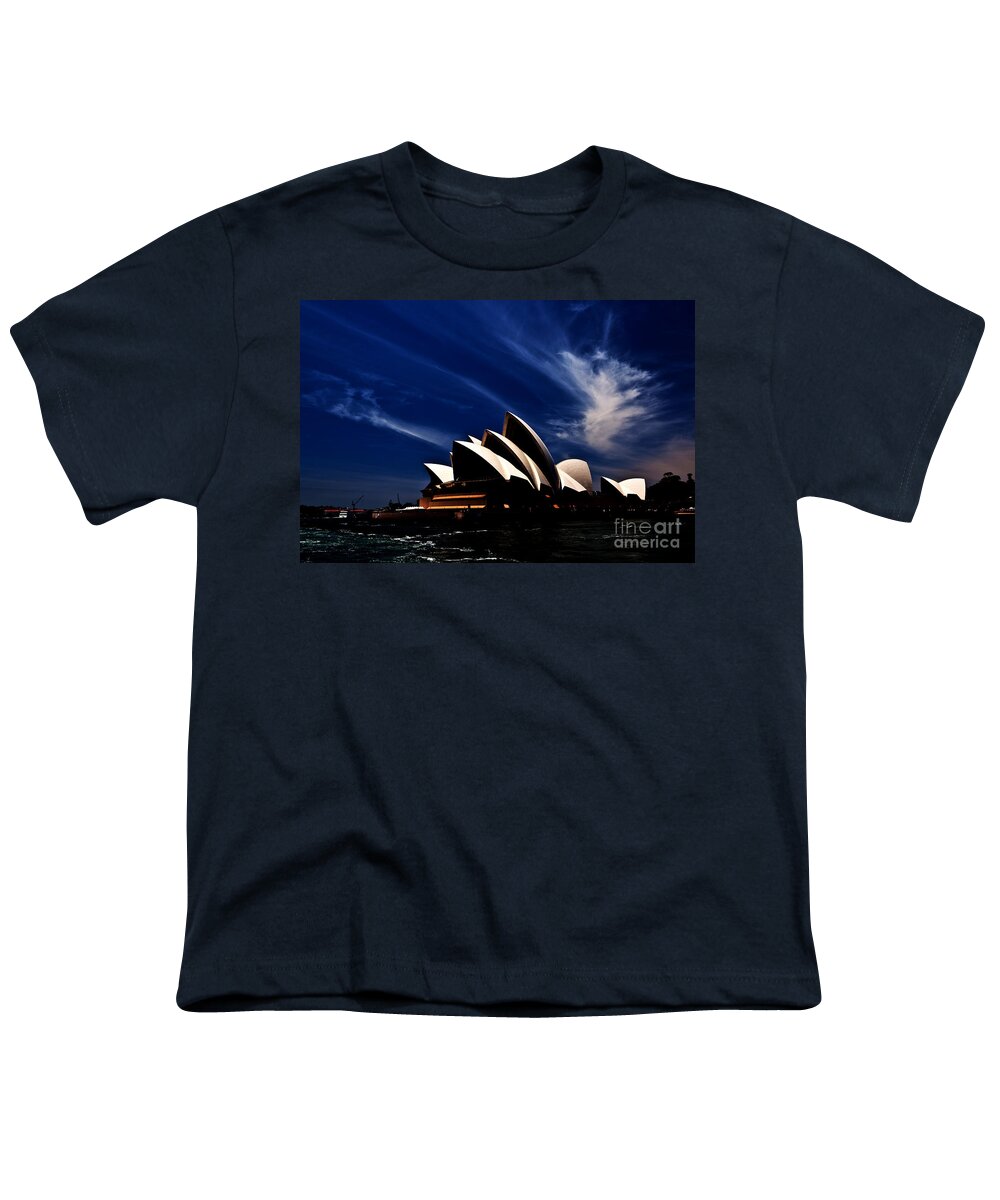 Sydney Opera House Youth T-Shirt featuring the photograph Abstract of Sydney Opera House by Sheila Smart Fine Art Photography
