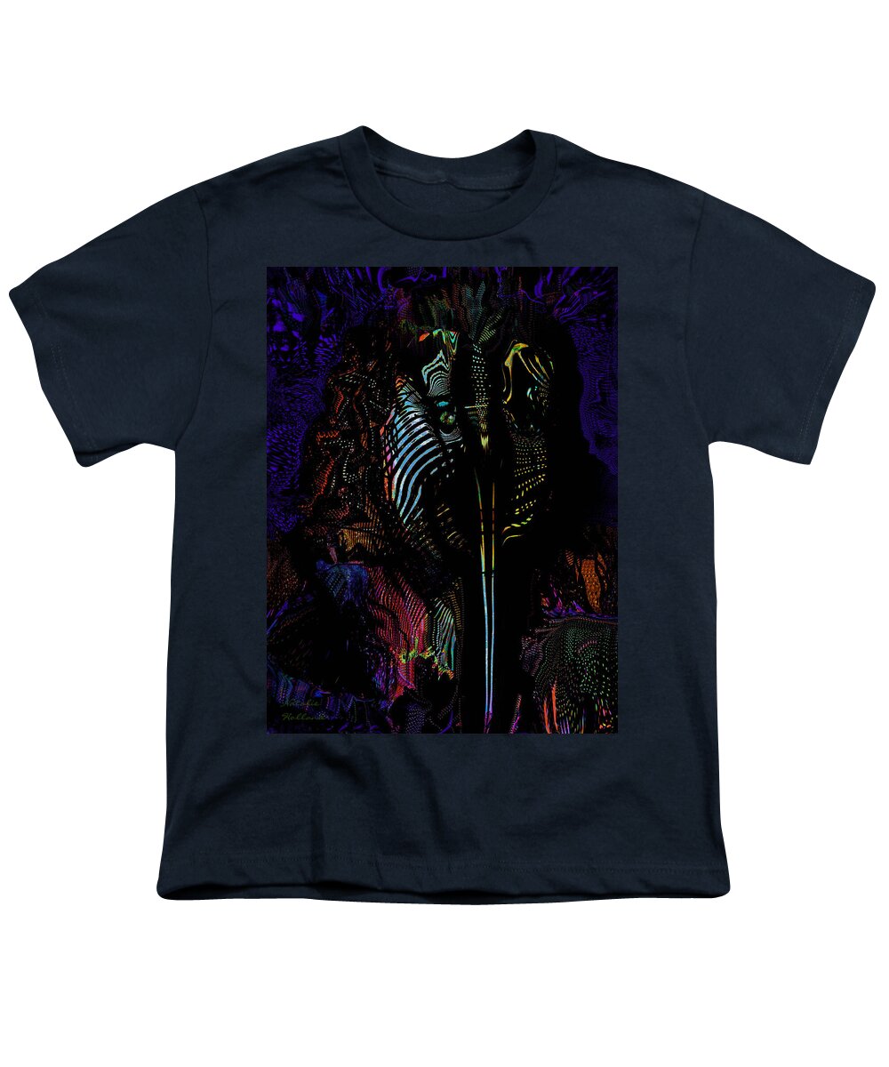 Alien Youth T-Shirt featuring the painting Alien Portrait by Natalie Holland