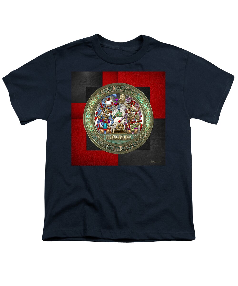 'treasures Of Mesoamerica' By Serge Averbukh Youth T-Shirt featuring the photograph Altar 5 From Tikal by Serge Averbukh