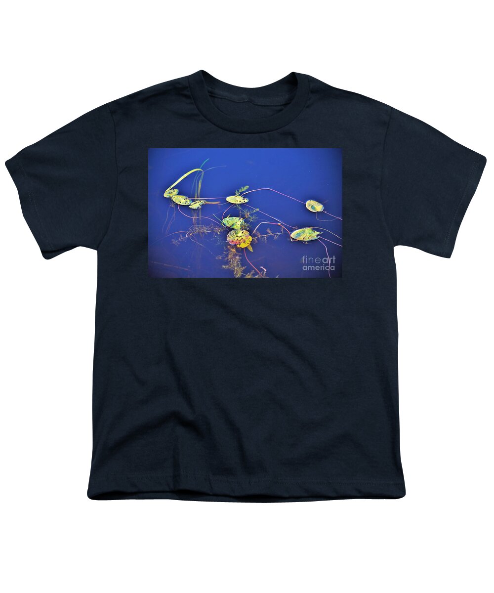 Lilly Pads Youth T-Shirt featuring the photograph Blue surroundings by Merle Grenz