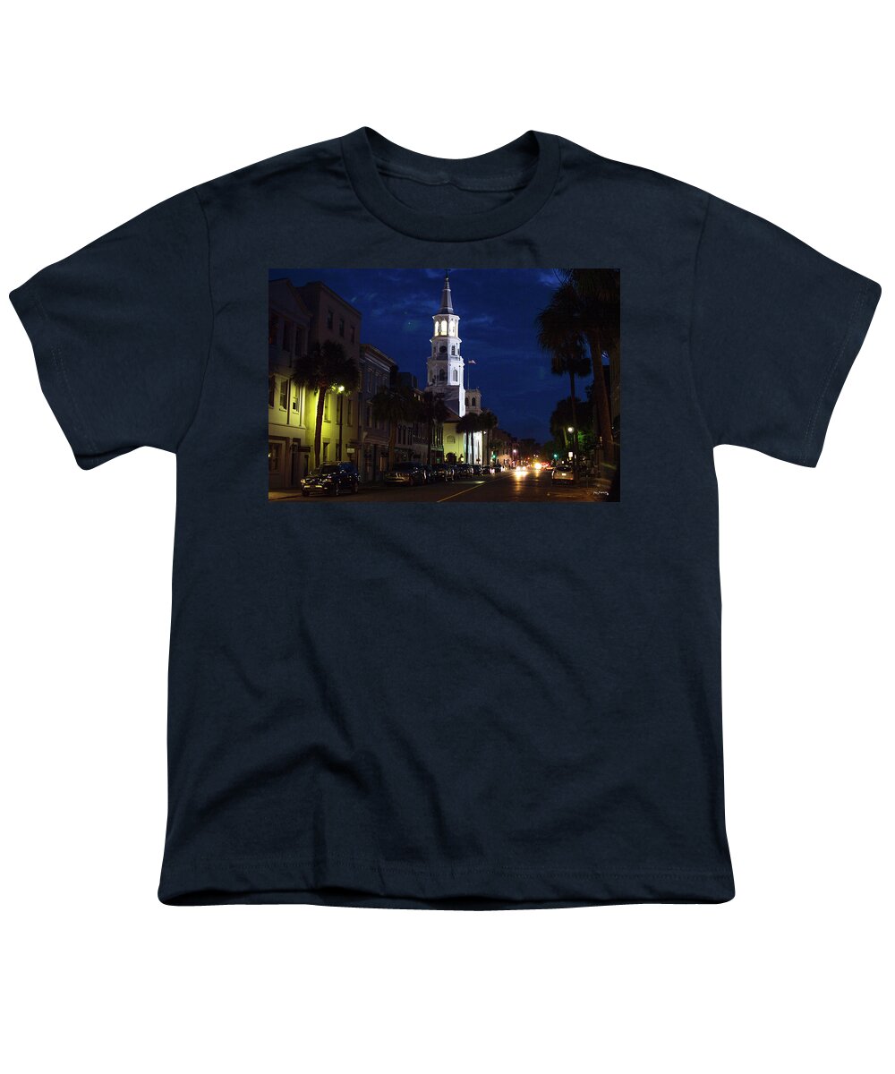 Ken Youth T-Shirt featuring the photograph Charleston South Carolina Historic Church by Ken Figurski