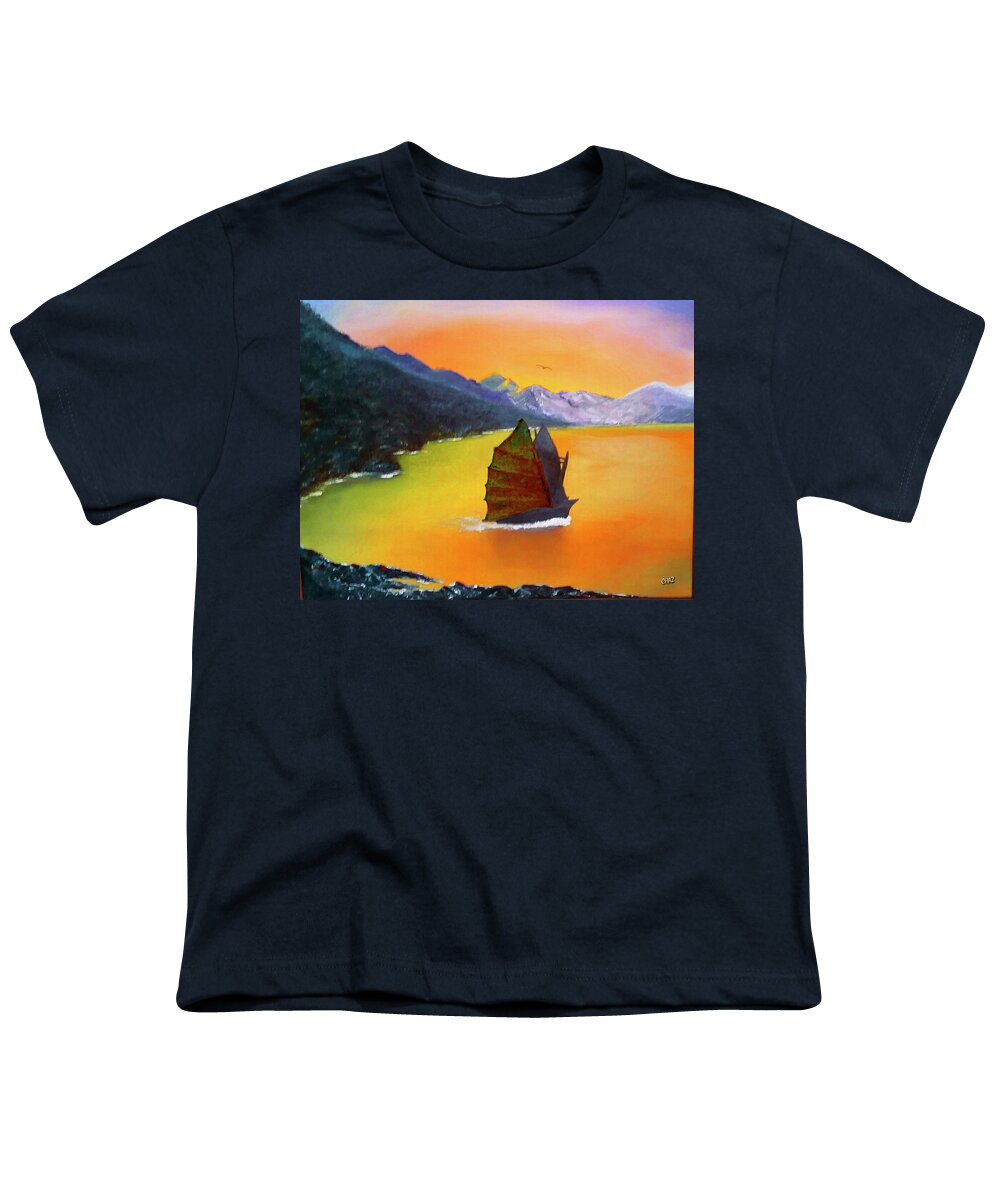 China Youth T-Shirt featuring the painting China Sea by CHAZ Daugherty