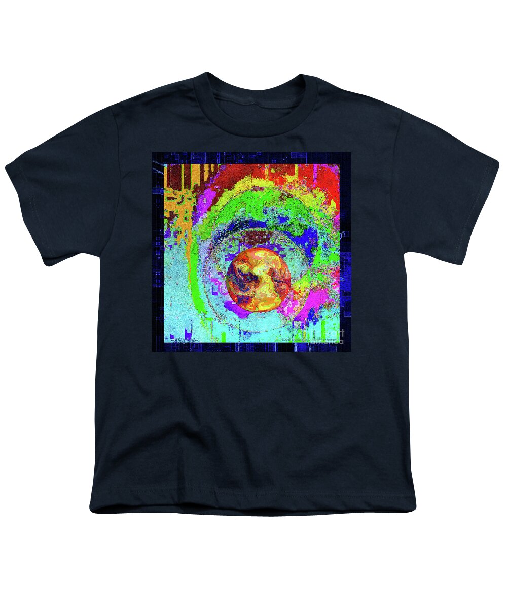 Abstract Art Youth T-Shirt featuring the mixed media Cultural Literacy for Lovers and Dreamers Number 2 by Aberjhani