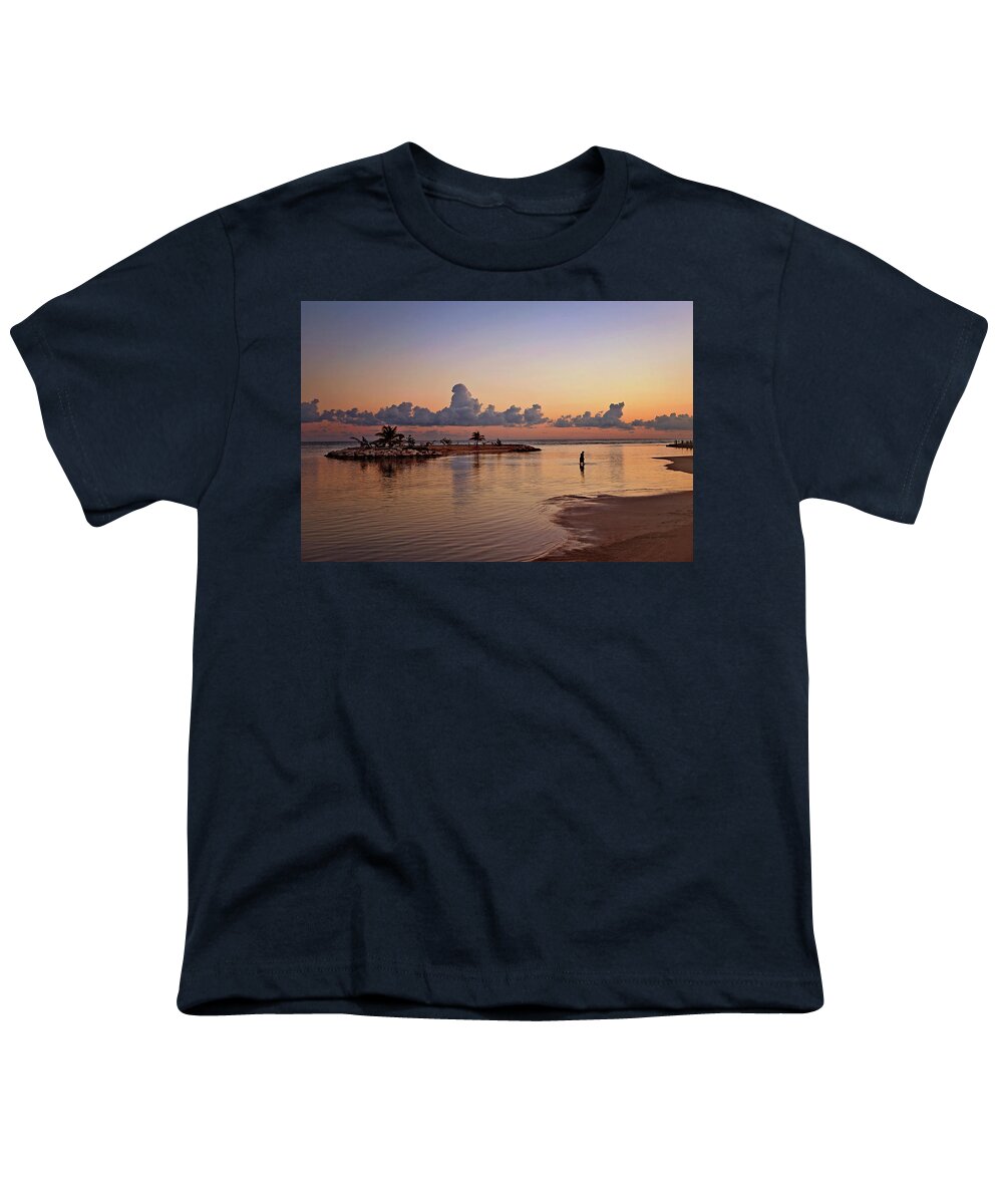 Jamaica Youth T-Shirt featuring the photograph Dawn Reflection by Jill Love