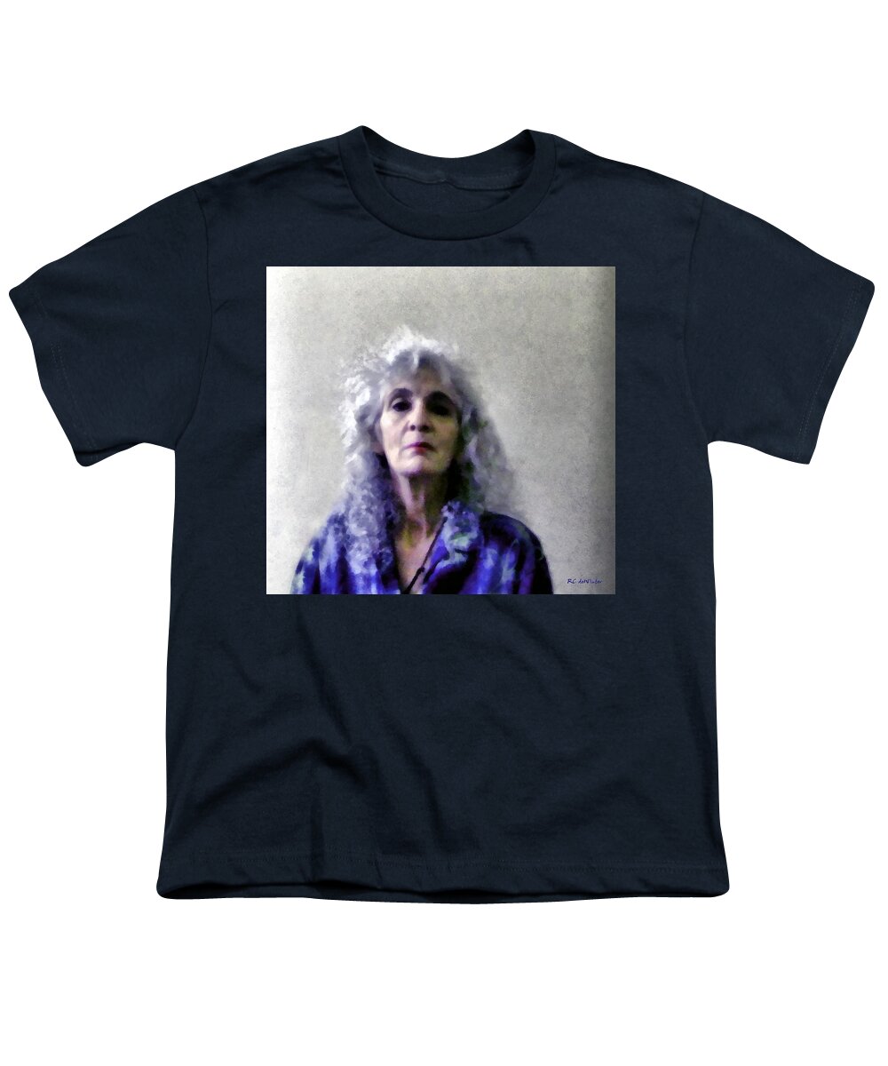 Portrait Youth T-Shirt featuring the painting Defiance by RC DeWinter