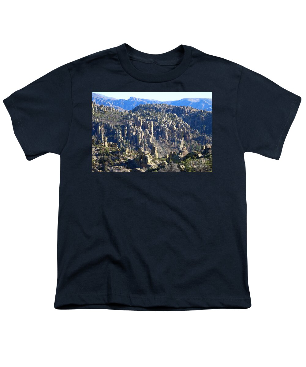 Organ Pipe Formation Youth T-Shirt featuring the photograph Echo Canyon - Chiricahua N M by Christiane Schulze Art And Photography