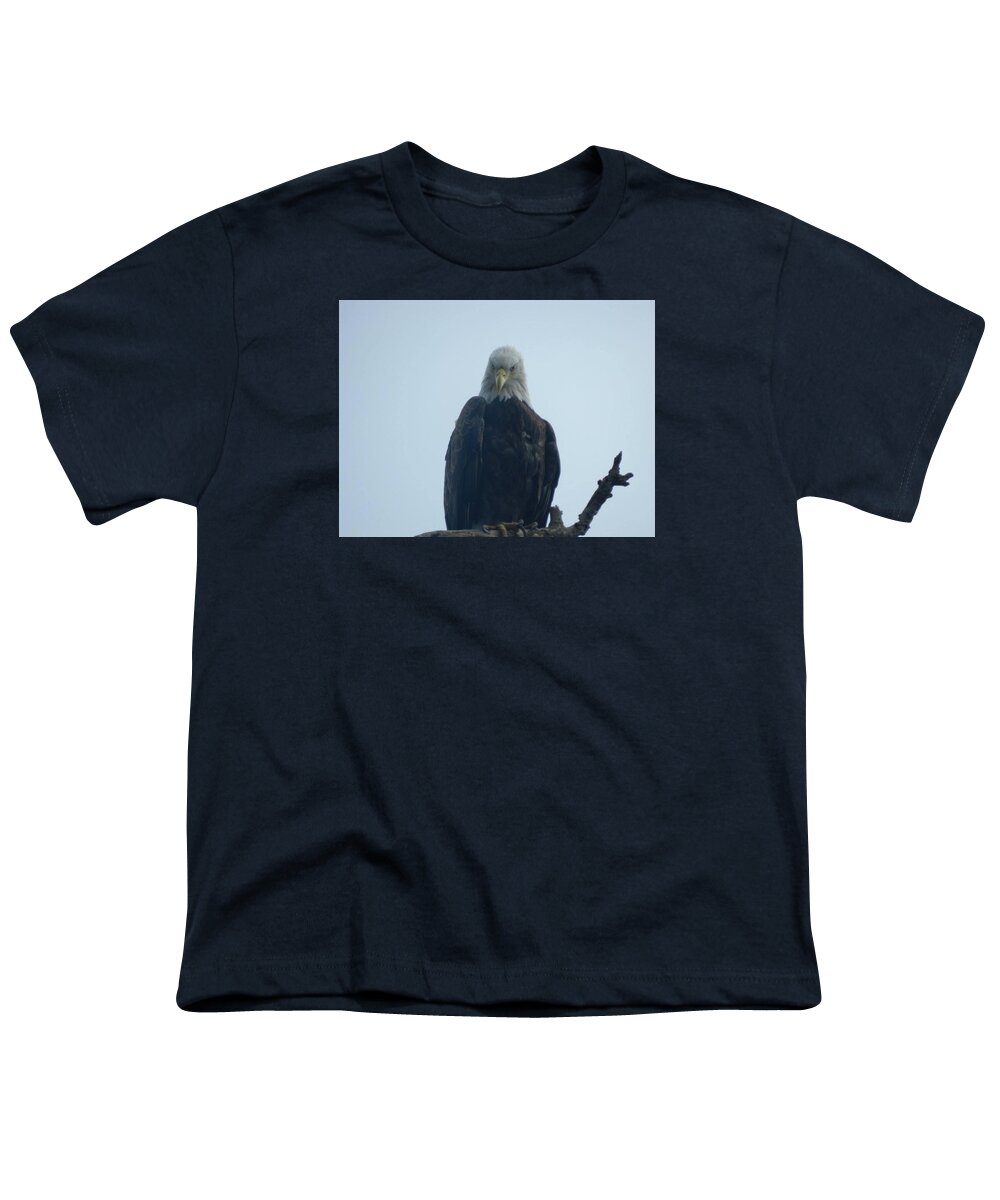 Eagle Youth T-Shirt featuring the photograph Elegant Eagle by Krys Whitney