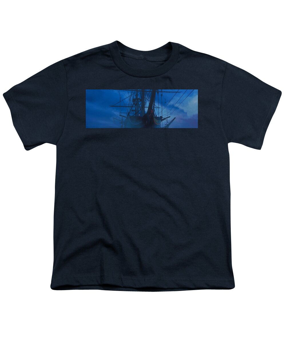 Ship Youth T-Shirt featuring the painting Ghost by Terence R Rogers