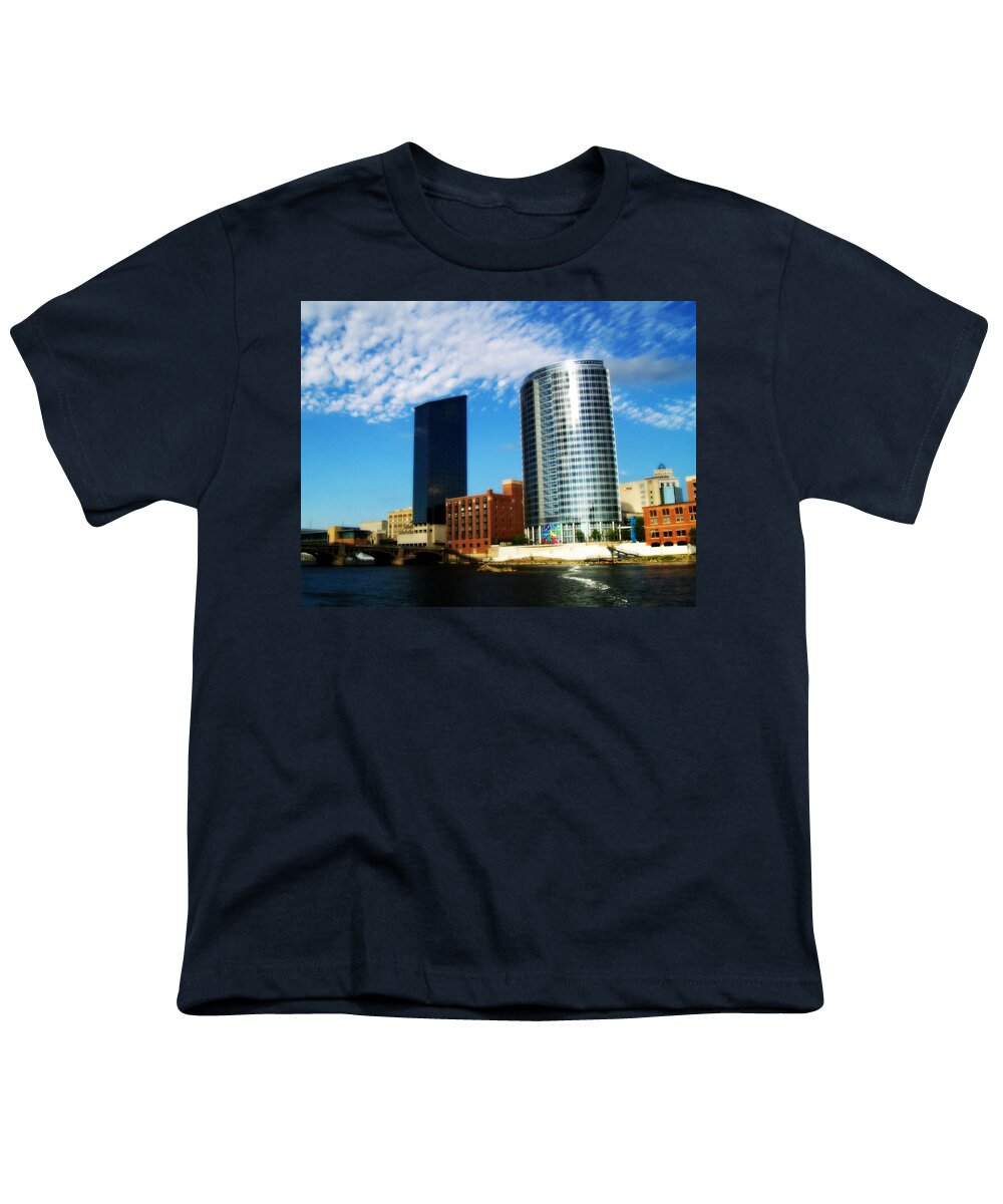 Grand Rapids Youth T-Shirt featuring the photograph Grand Rapids Michigan is Grand by Michelle Calkins
