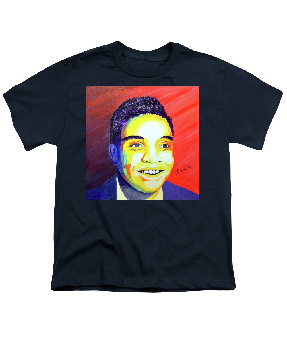 Jackie Youth T-Shirt featuring the painting Jackie Wilson by Lee Winter
