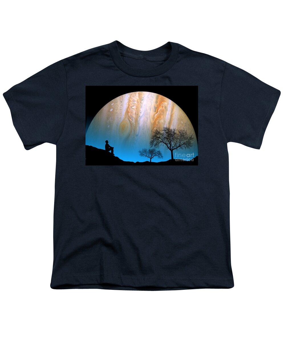 Astronomy Youth T-Shirt featuring the photograph Jupiter by Larry Landolfi