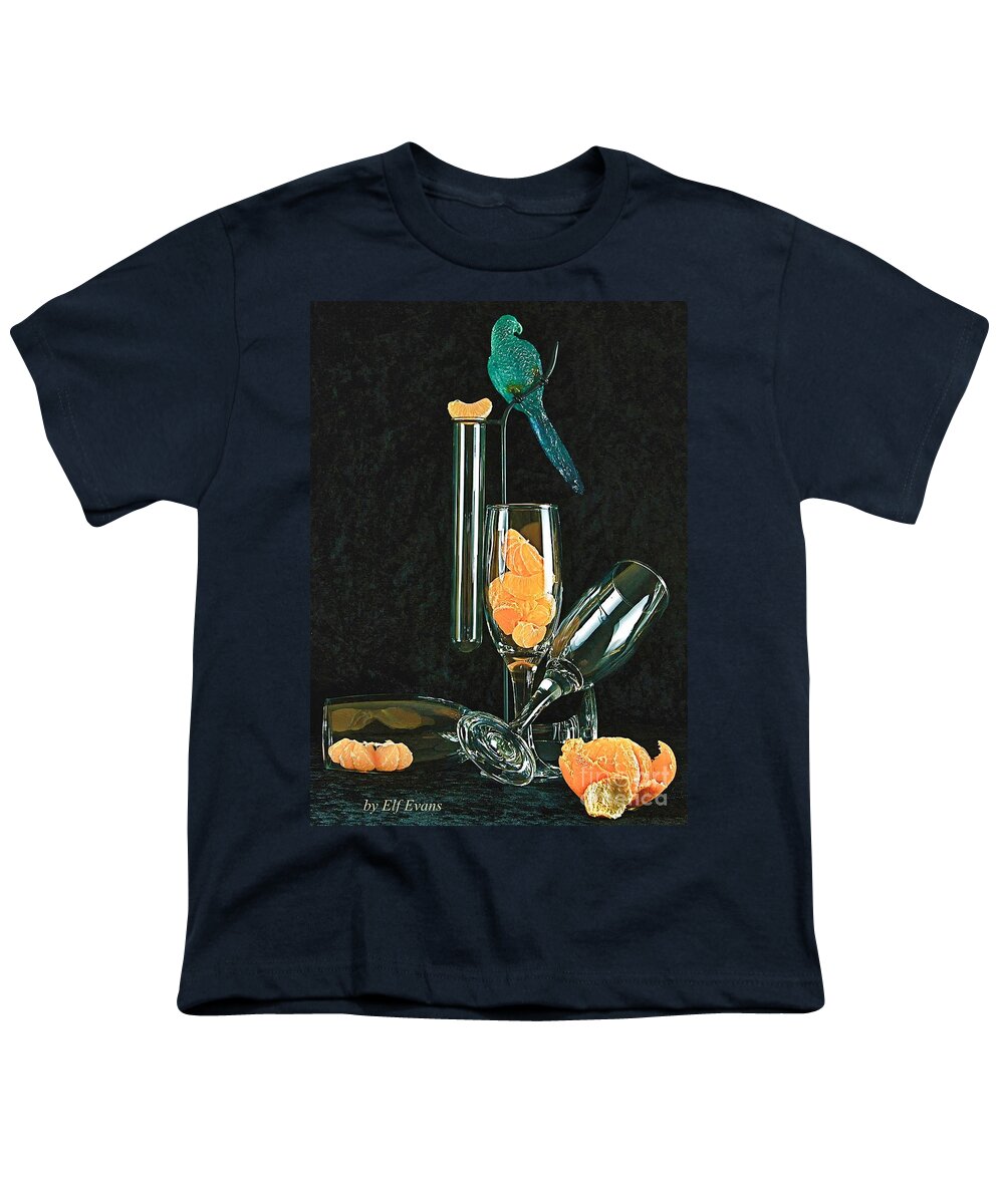Green Parrot Youth T-Shirt featuring the photograph Le Perroquet Vert by Elf EVANS