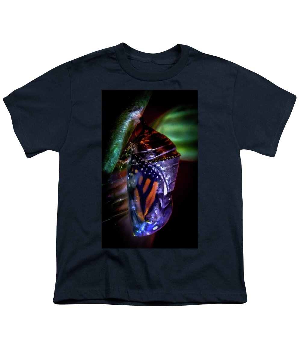 Monarch Butterflies Youth T-Shirt featuring the photograph Magical Monarch by Karen Wiles