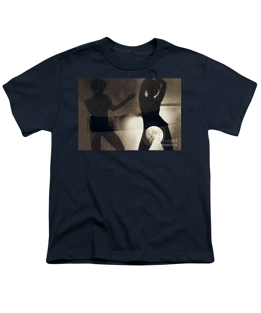  Youth T-Shirt featuring the photograph Moon And Then by Jessica S