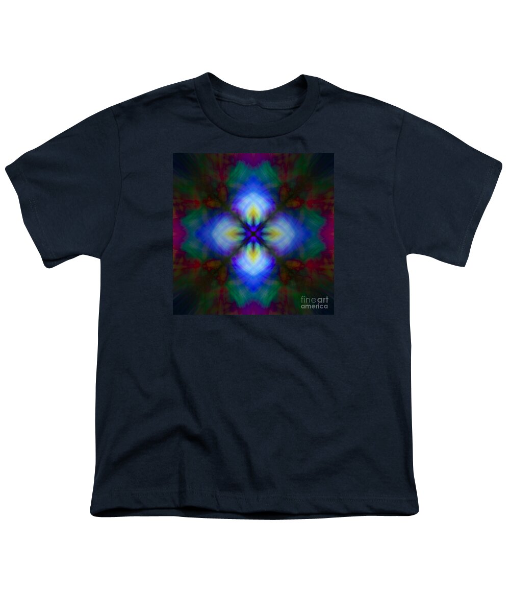 Abstract Youth T-Shirt featuring the photograph Morning Glory by Debra Fedchin