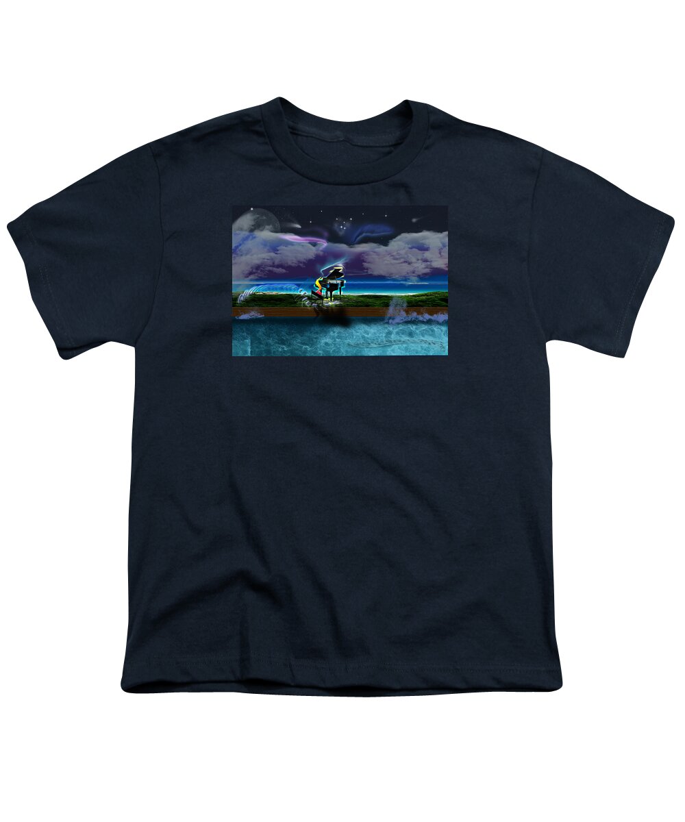 Music Youth T-Shirt featuring the digital art Musical Journey by Becca Buecher