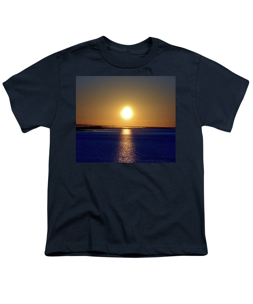 Narrow Bay Youth T-Shirt featuring the photograph Narrow Bay V by Newwwman