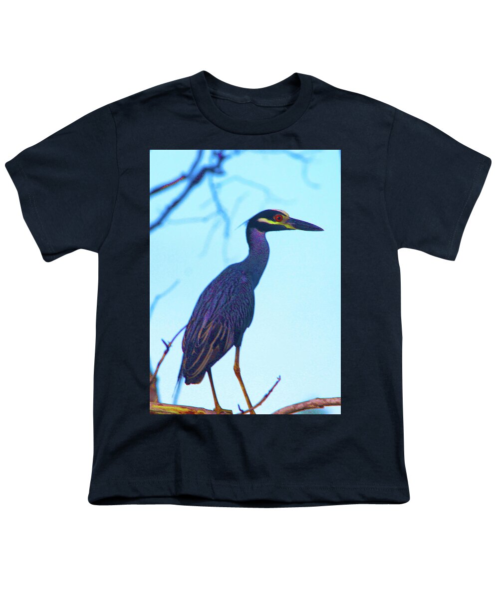 Okefenokee Youth T-Shirt featuring the photograph Okefenokee Bird by Rod Whyte