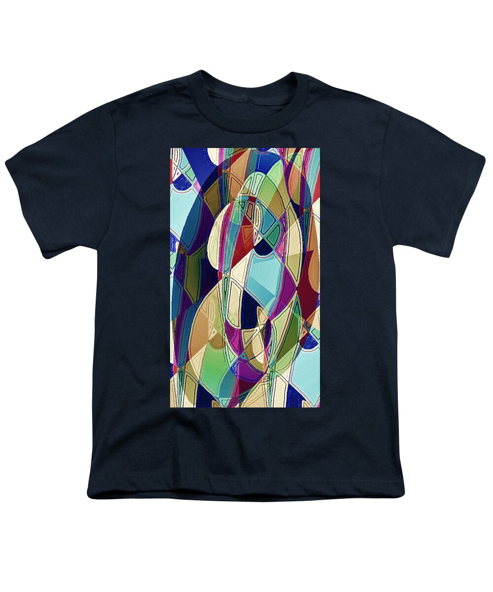 Face Youth T-Shirt featuring the digital art Portrait of a Phrenia by David Manlove