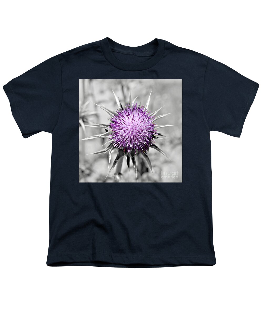 500 Views Youth T-Shirt featuring the photograph Purple Scrub by Jenny Revitz Soper