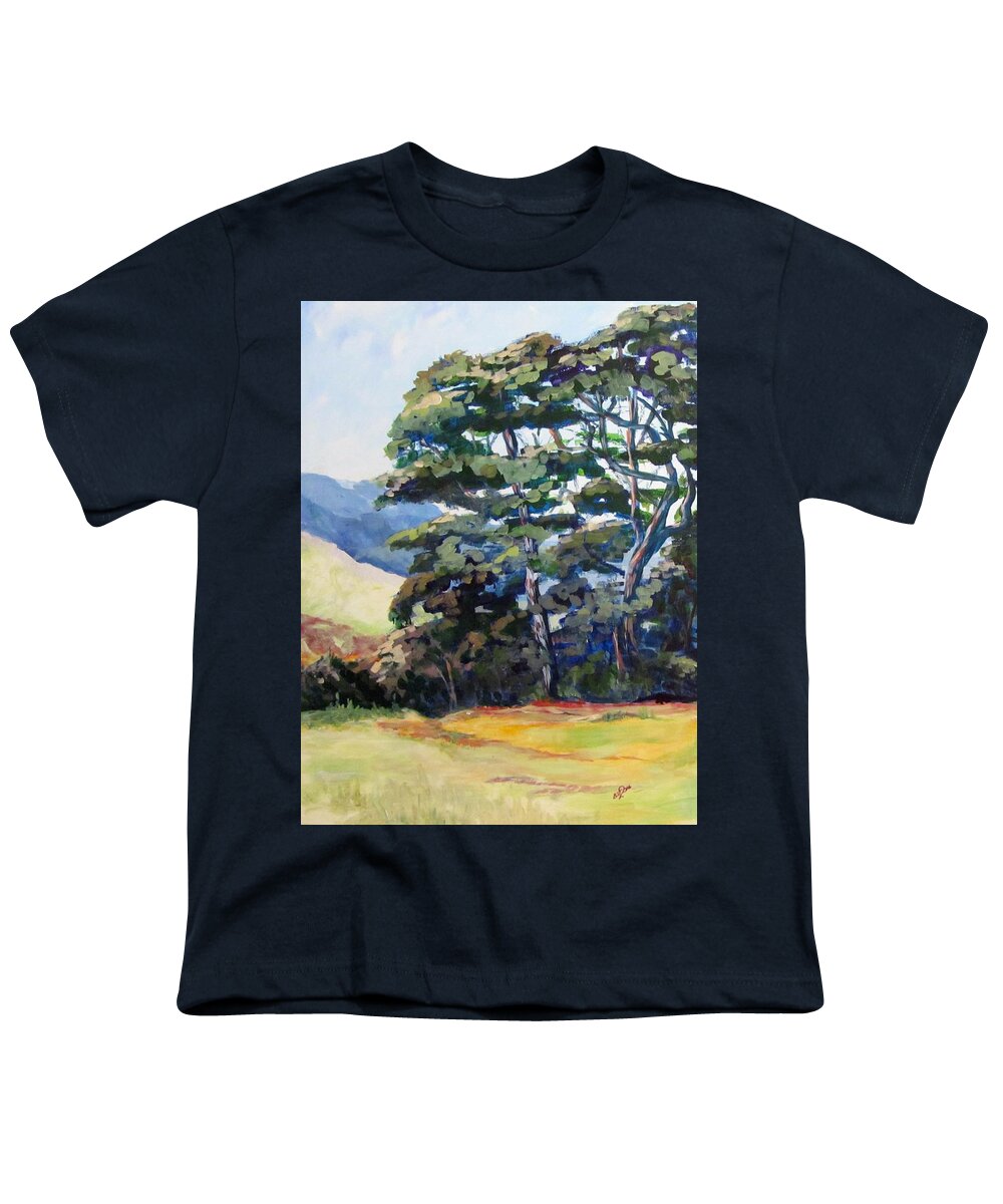 Trees Youth T-Shirt featuring the painting Robyn's Trees by Barbara O'Toole