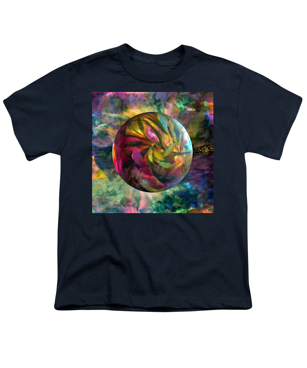 Spring Flowers Youth T-Shirt featuring the painting Spring Rhapsody by Robin Moline