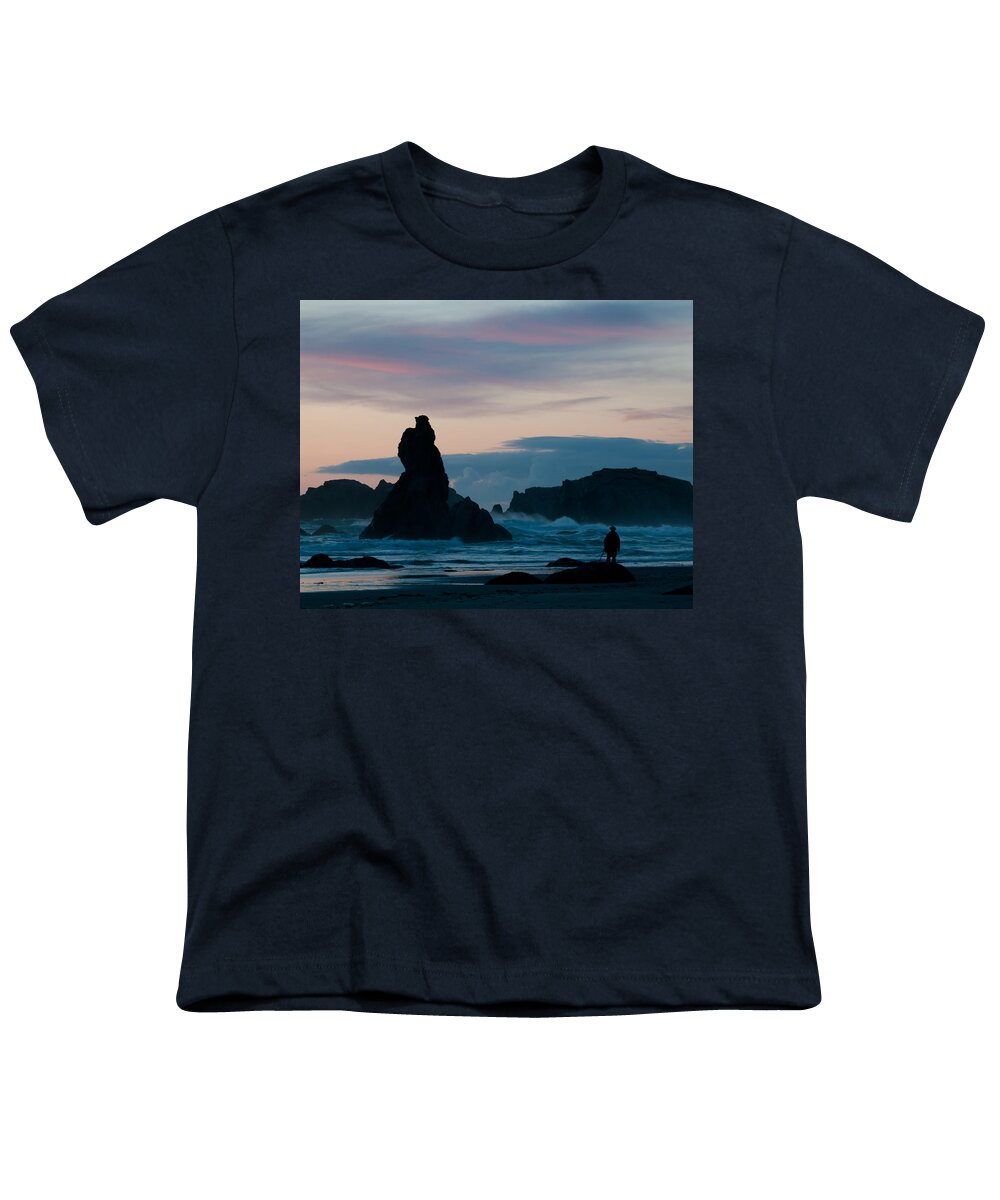 Oregon Youth T-Shirt featuring the photograph Sunset Bandon Bay by Roberta Kayne