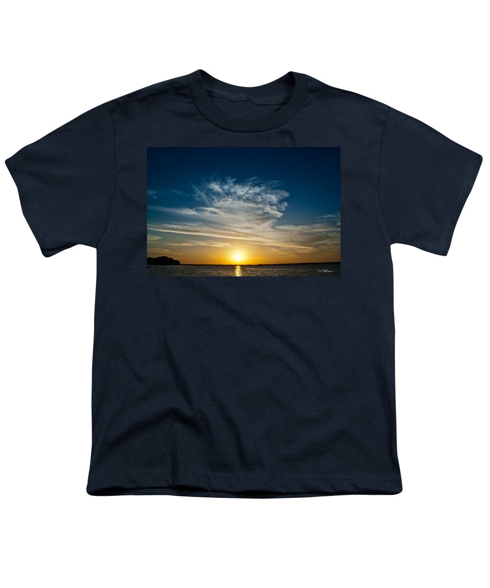 Sunset Youth T-Shirt featuring the photograph Sunset Over Lake Eustis by Christopher Holmes