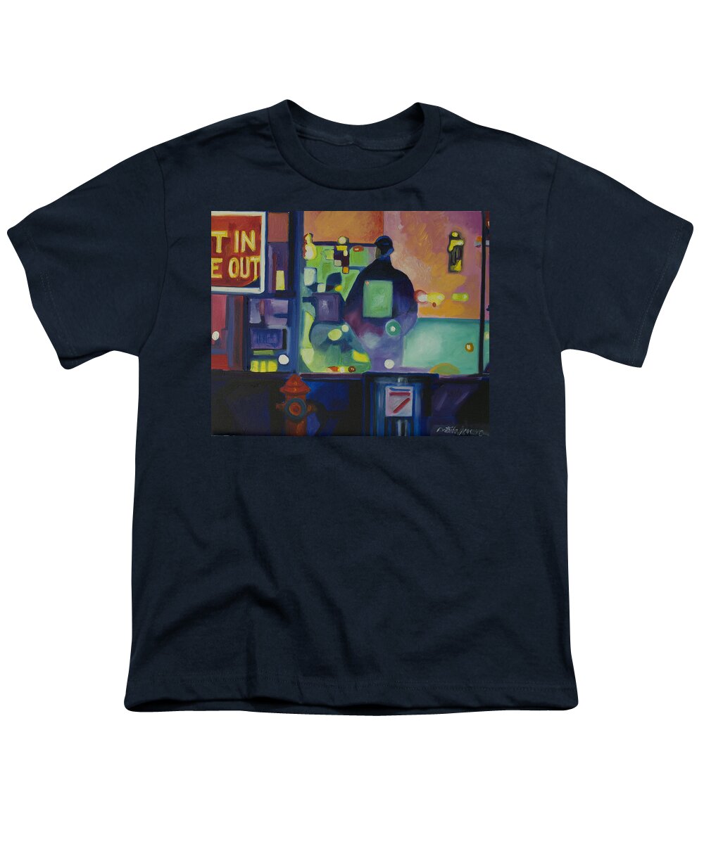 Abstract Youth T-Shirt featuring the painting Ten Minutes by Patricia Arroyo