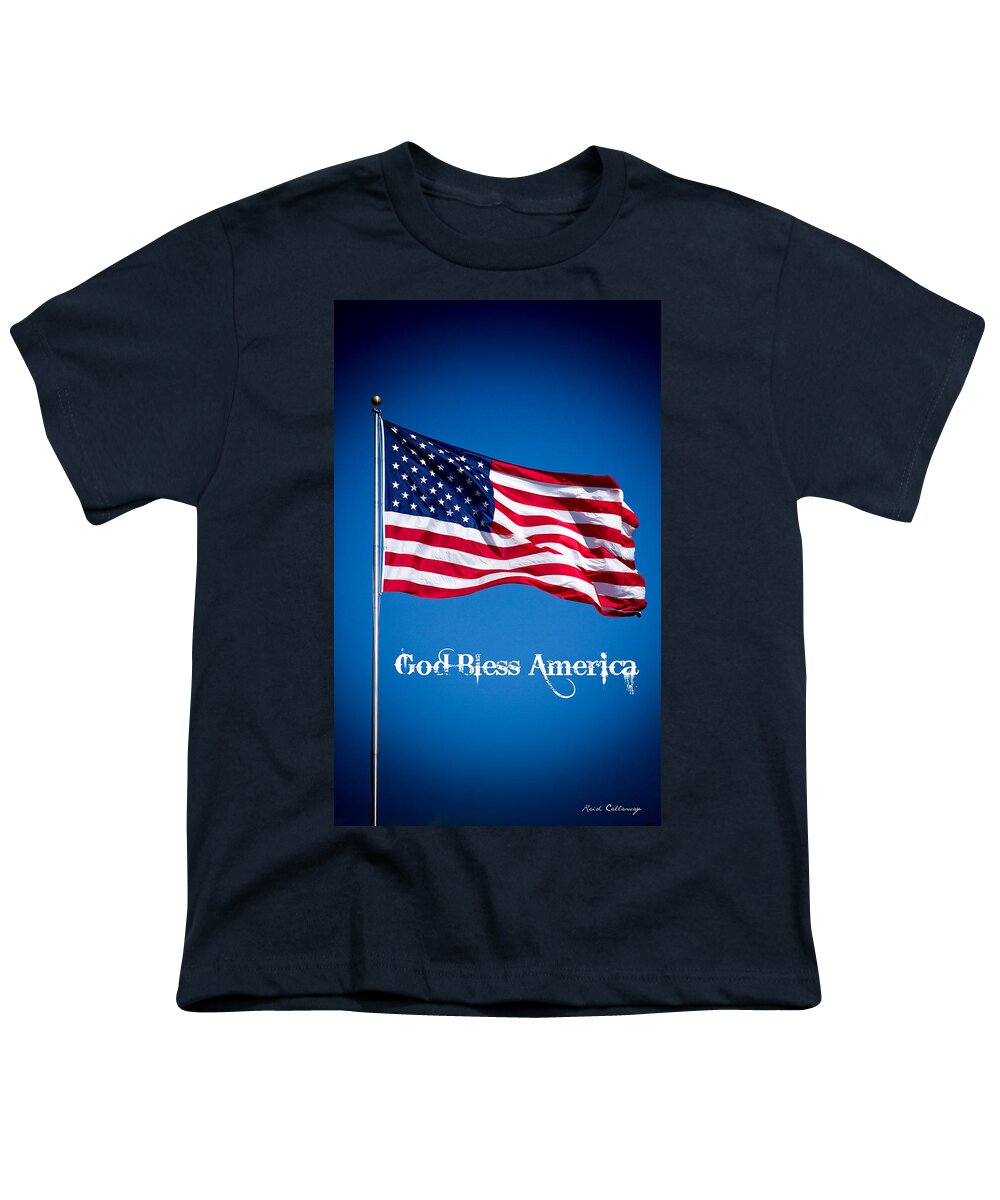 Reid Callaway American Flag Youth T-Shirt featuring the photograph The American Flag Art 9 by Reid Callaway