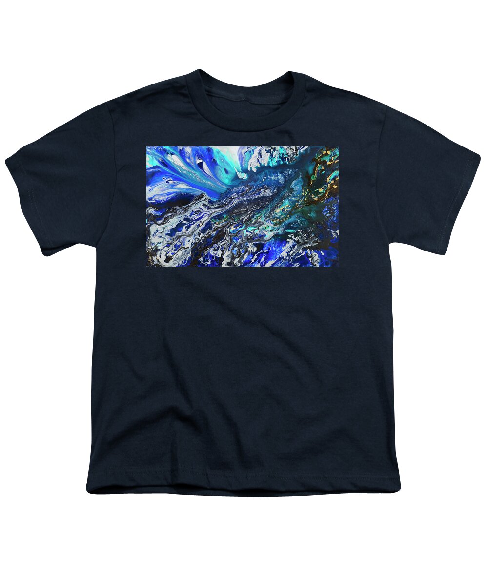 Ocean Youth T-Shirt featuring the painting The Deep by Tamara Nelson