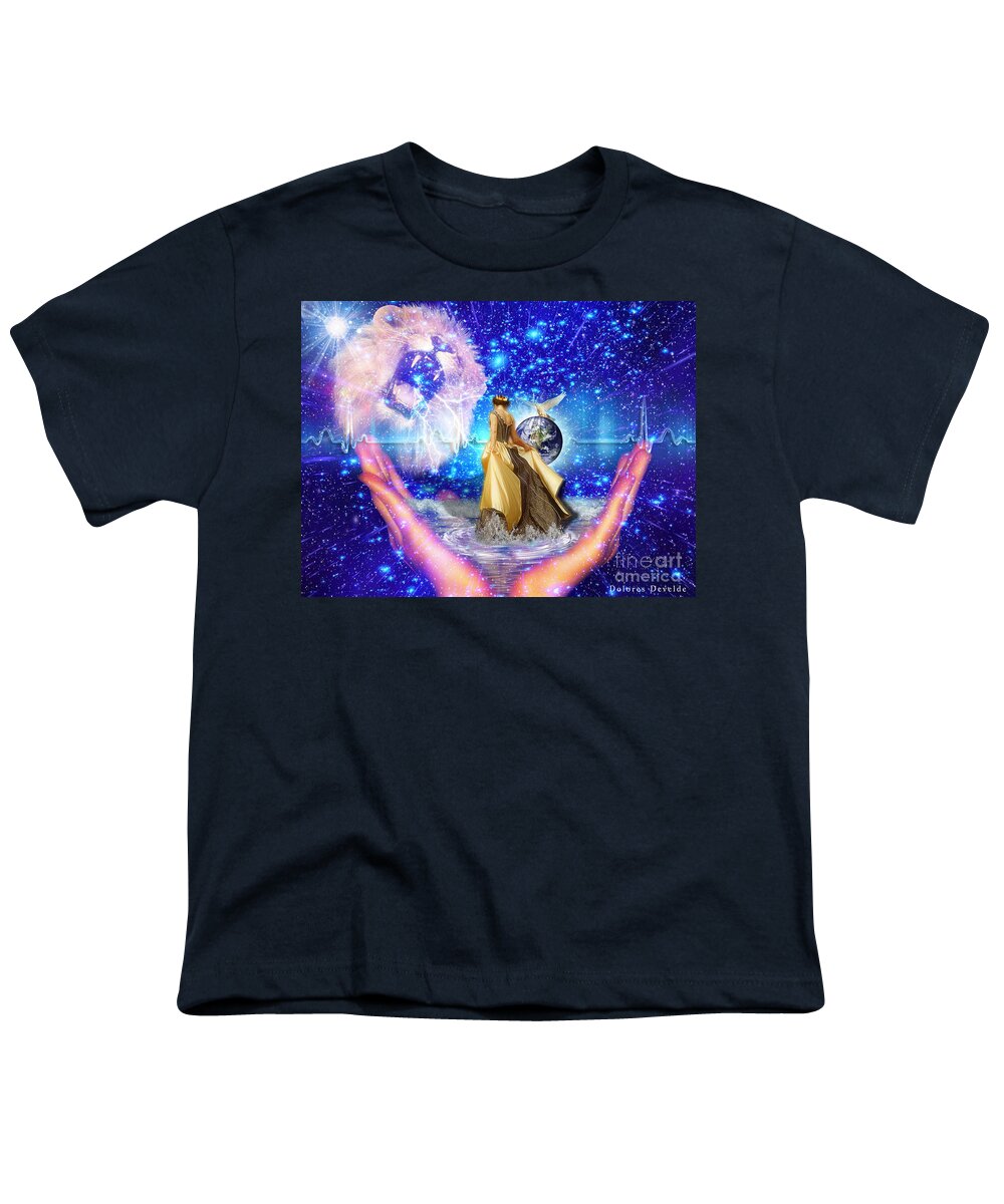 Gods Love Youth T-Shirt featuring the digital art The depth of Gods love by Dolores Develde