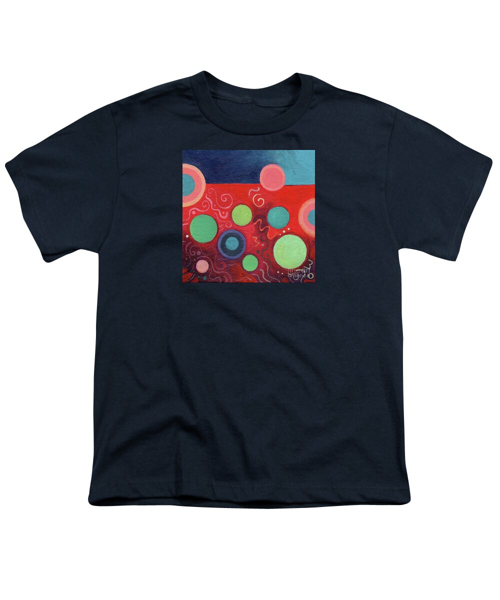 The Joy Of Design L Part 2 By Helena Tiainen Youth T-Shirt featuring the mixed media The Joy of Design L Part 2 by Helena Tiainen