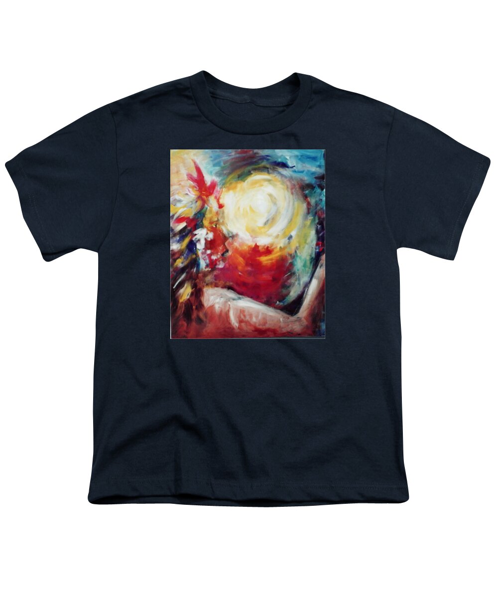 Visionary Art Youth T-Shirt featuring the painting The Seer by Ellen Eschwege
