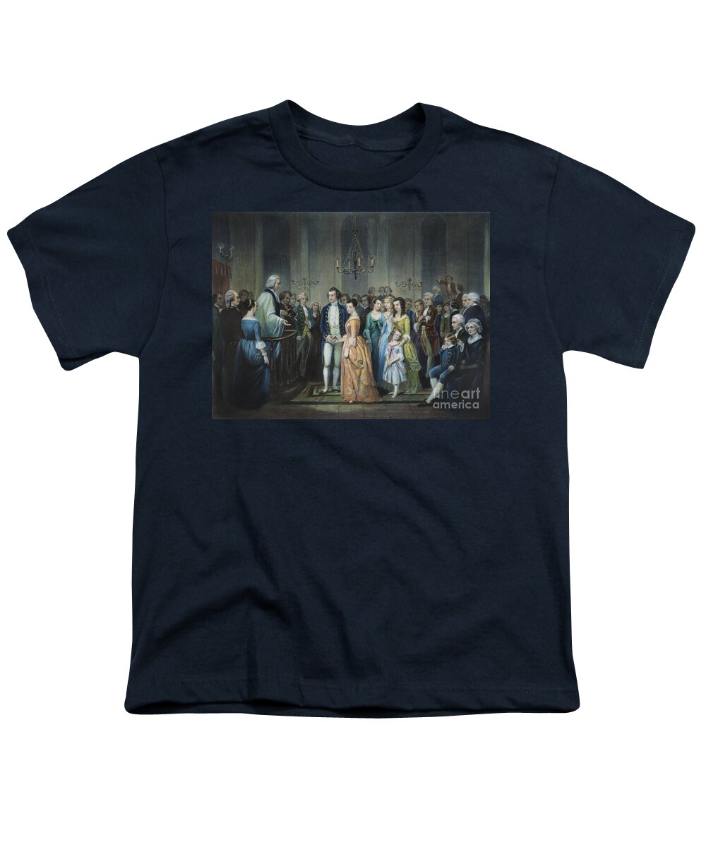 1759 Youth T-Shirt featuring the photograph Washingtons Marriage by Granger