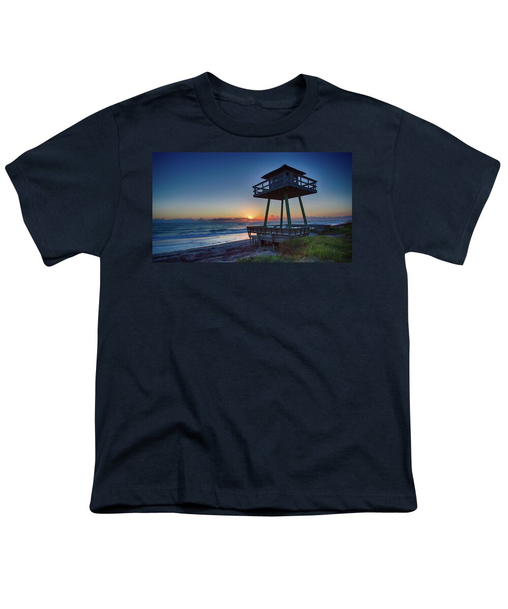 Landscape Youth T-Shirt featuring the photograph Watch Tower Sunrise 2 by Dillon Kalkhurst