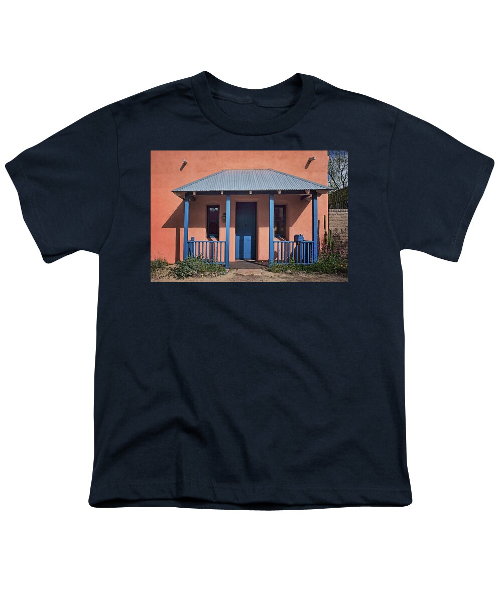 Porch Youth T-Shirt featuring the photograph Welcome Home - Barrio Historico - Tucson by Nikolyn McDonald