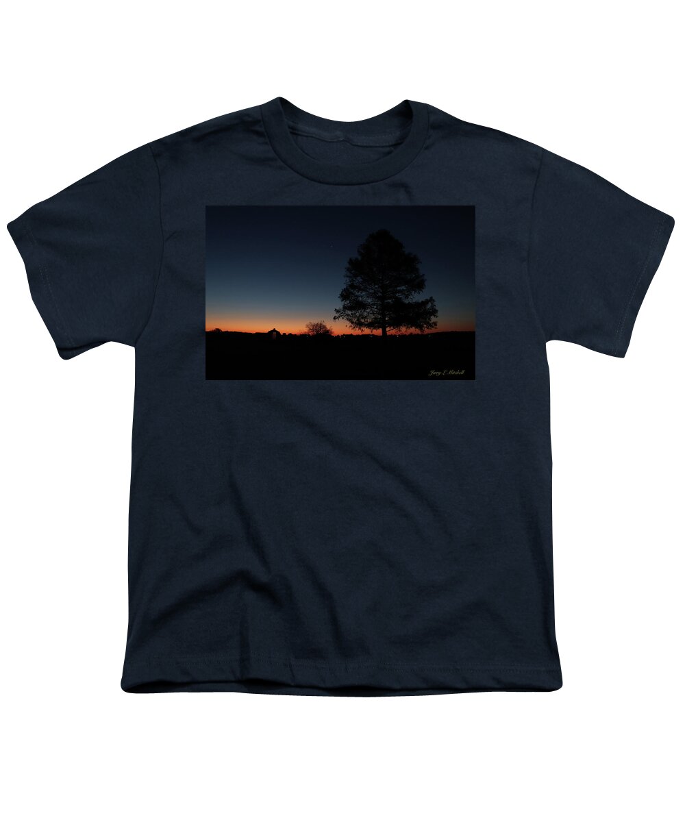 Dawn Youth T-Shirt featuring the photograph Almost Light by Jerry Mitchell