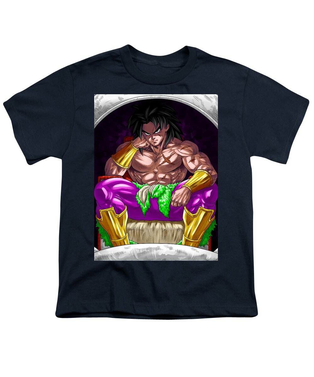 Broly Youth T-Shirt featuring the digital art Broly by Darko B