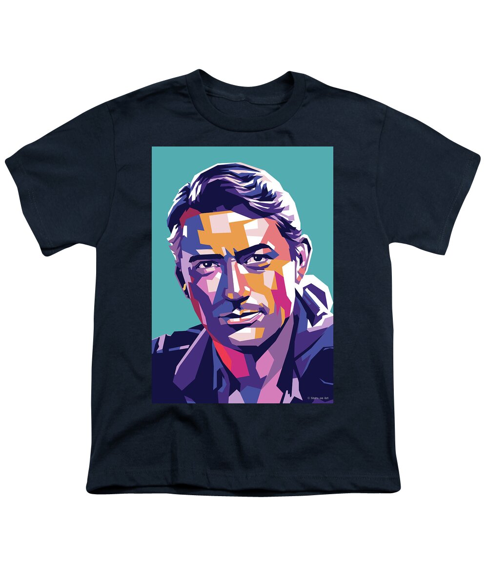 Gregory Peck Youth T-Shirt featuring the digital art Gregory Peck by Movie World Posters