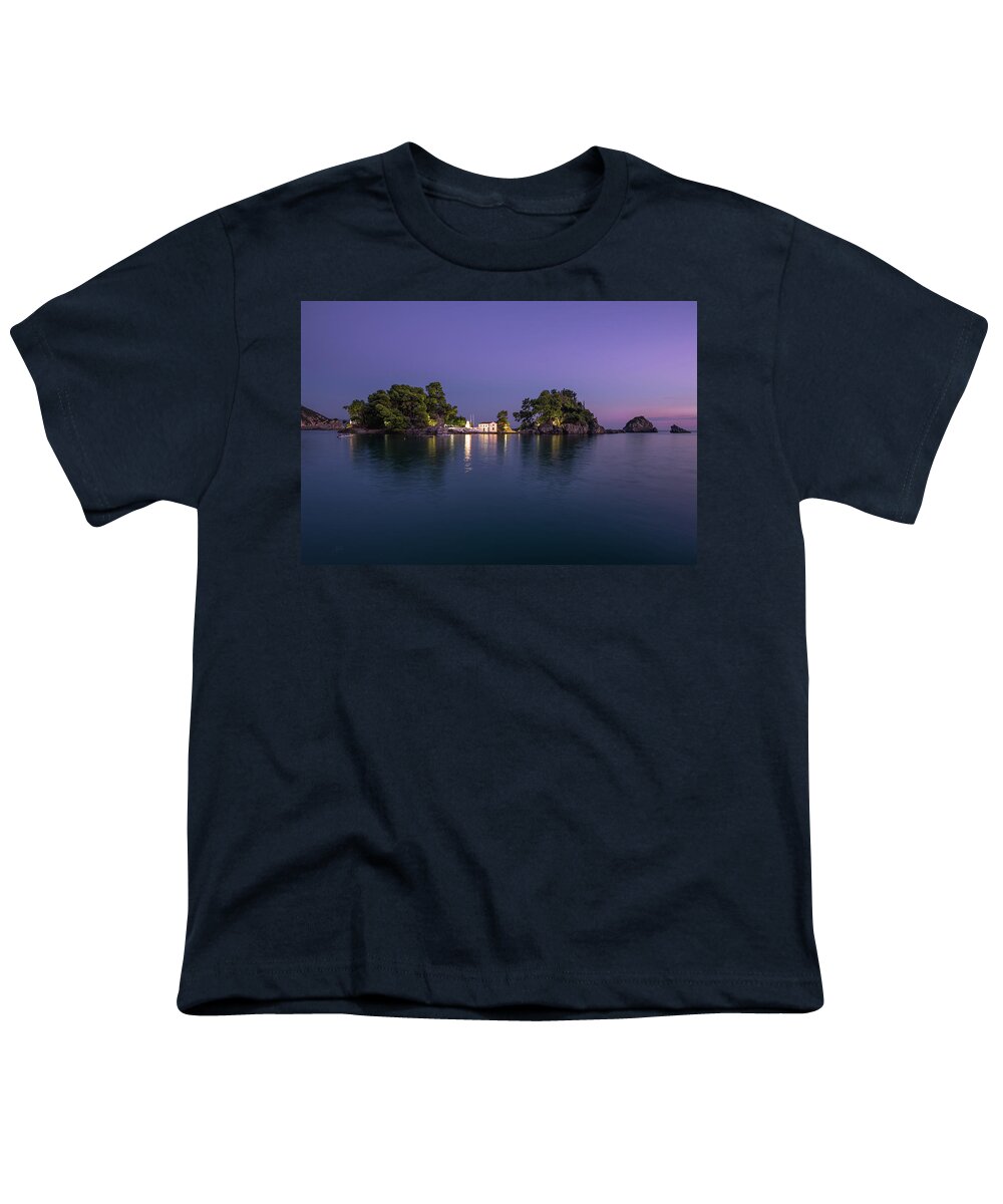 Greece Youth T-Shirt featuring the photograph Islet Of Virgin Mary II by Elias Pentikis