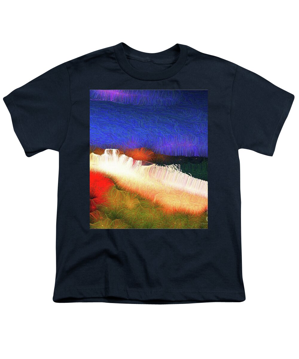Polychromatic Youth T-Shirt featuring the mixed media Journey Towards a Brand New Day by Aberjhani