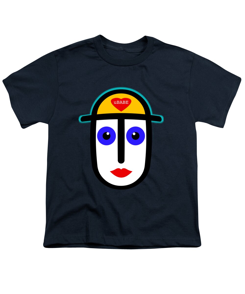 Little Boy Blue Youth T-Shirt featuring the digital art Little Boy Blue by Ubabe Style