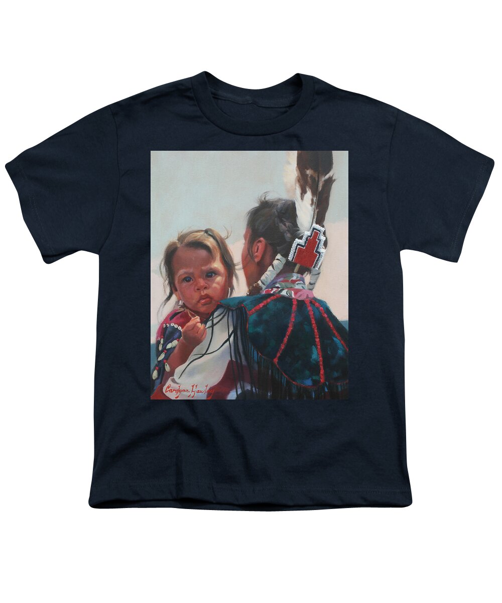 Figurative Art Youth T-Shirt featuring the painting Little Wak Cha by Carolyne Hawley