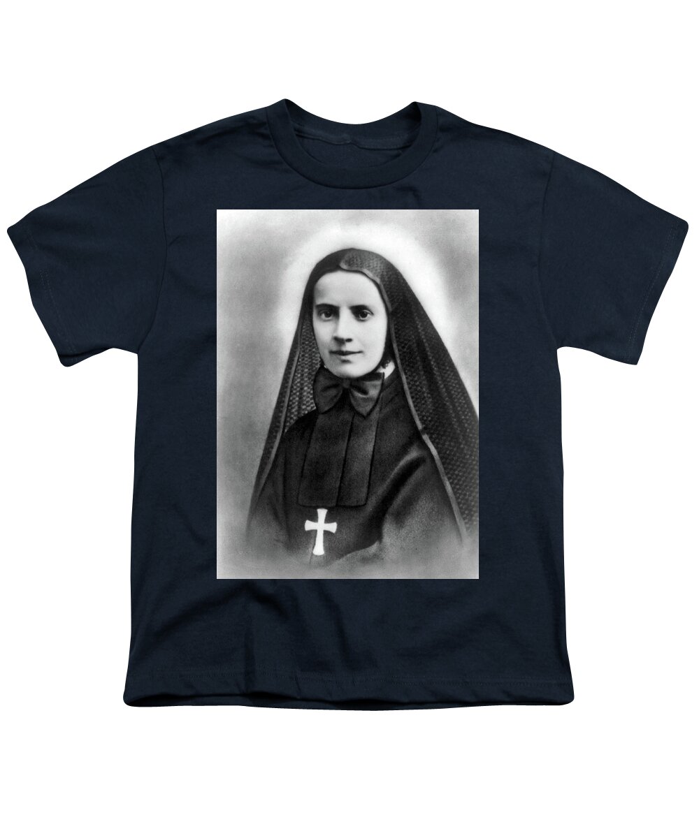 1939 Youth T-Shirt featuring the photograph Mother Cabrini, Italian- American by Science Source