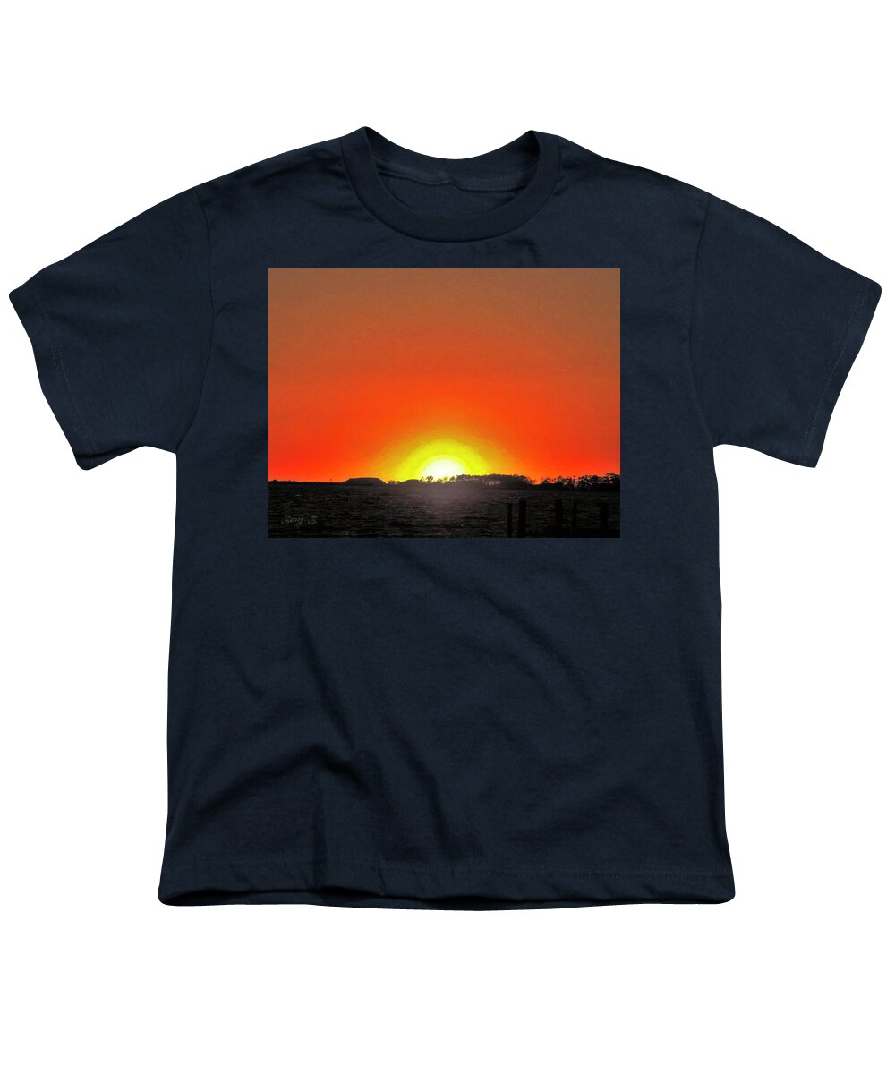 Sunset Youth T-Shirt featuring the photograph Sunset by Bearj B Photo Art
